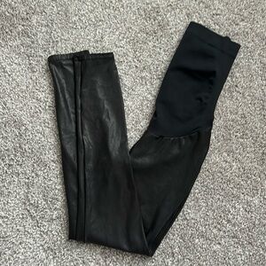 Spanx Maternity Faux Leather leggings, S, NEW!